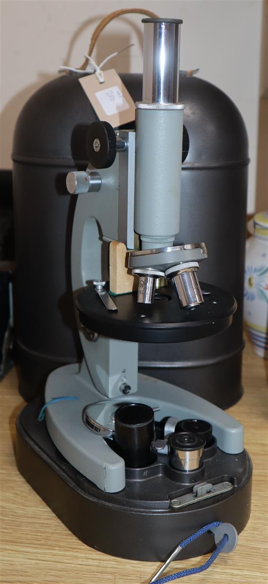 A Russian microscope and slides